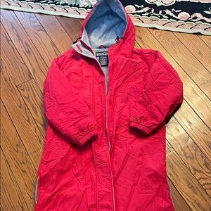 London Fog Red Hooded Coat